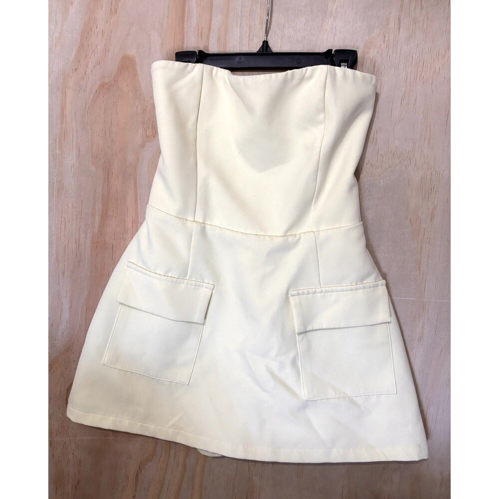 New Sky to Moon Size S Yellow Sweetheart Bodice Corset Mini Dress
